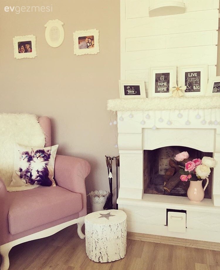 Fulya hanımın her köşesi keyifli detaylarla dolu, huzurlu evi..
