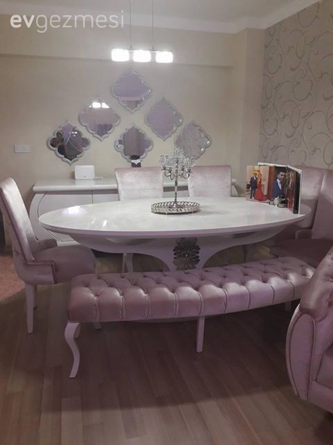 Bank, Pembe, Salon, Yemek Odası