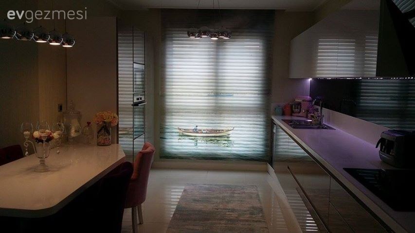 Halı, Modern mutfak, Mutfak, Perde