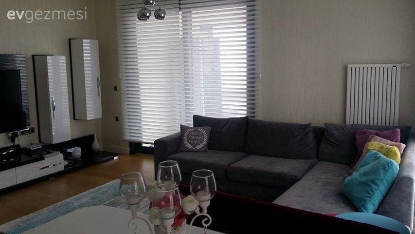 Gri, Köşe koltuk, Oturma Odası