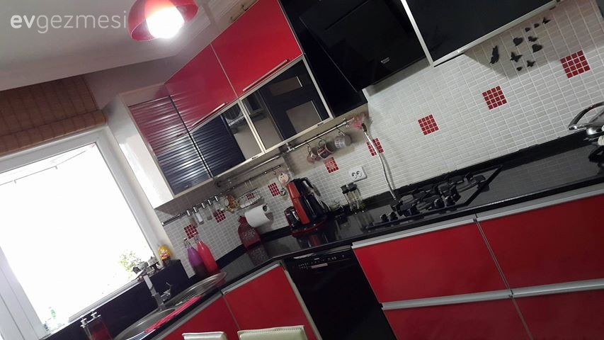 Ankastre, Kırmızı mutfak, Modern mutfak, Mutfak