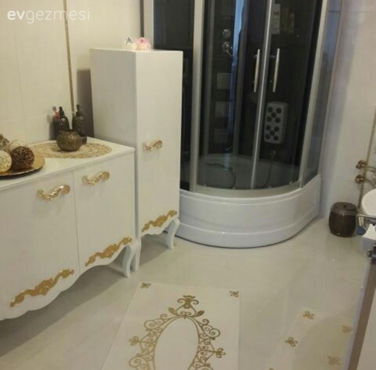 İmren hanımın zarif mutfağı ve şık banyosu..