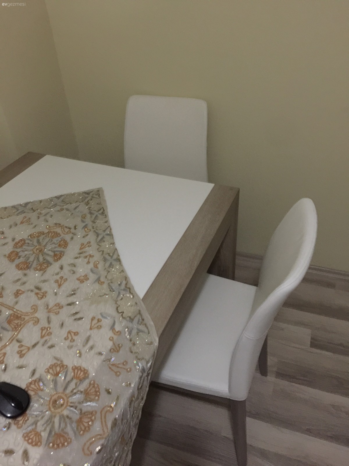 Beyaz deri sandalyelerimle ilgili yardım Ev Gezmesi