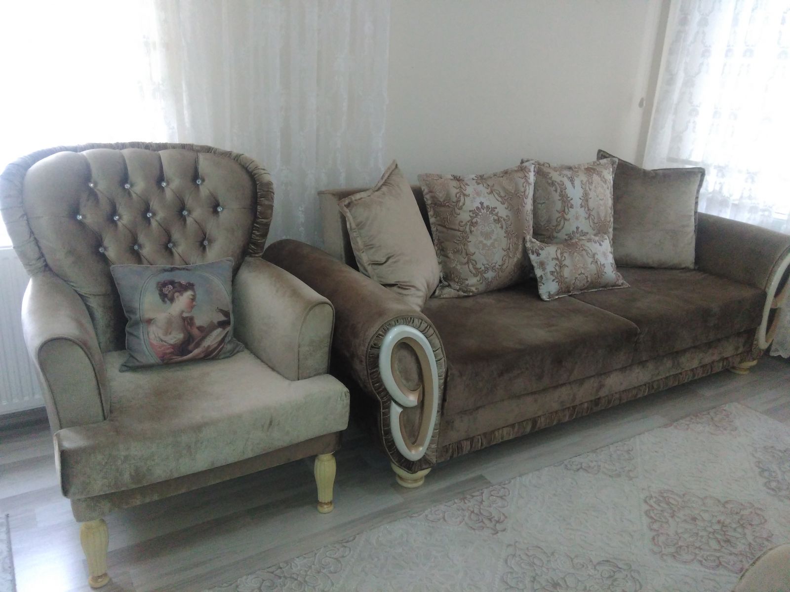 Salonum ve zor koltuk rengim