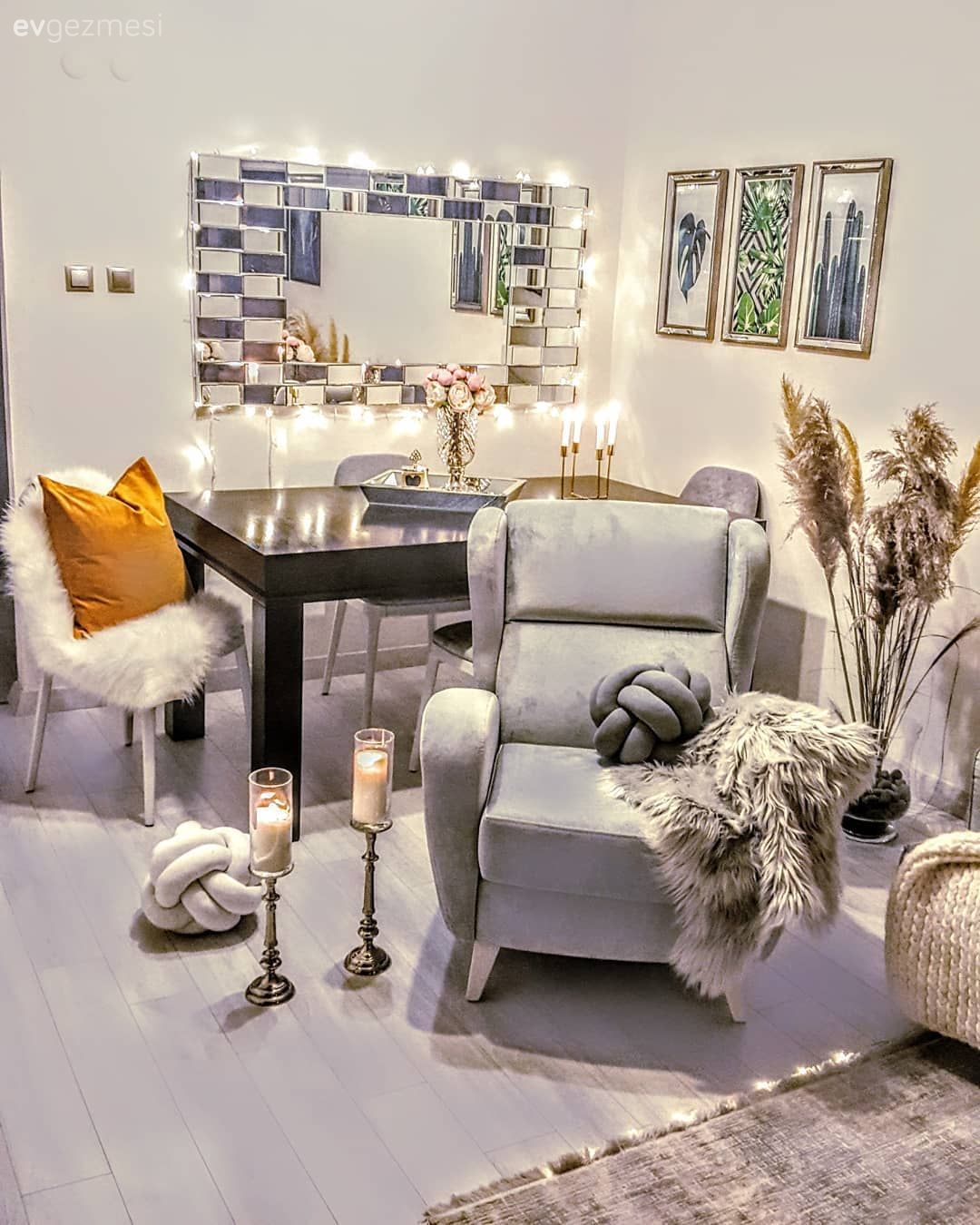 Filiz Hanım’ın Farklı Renk ve Aksesuar Kullanımıyla Yenilenen Evi