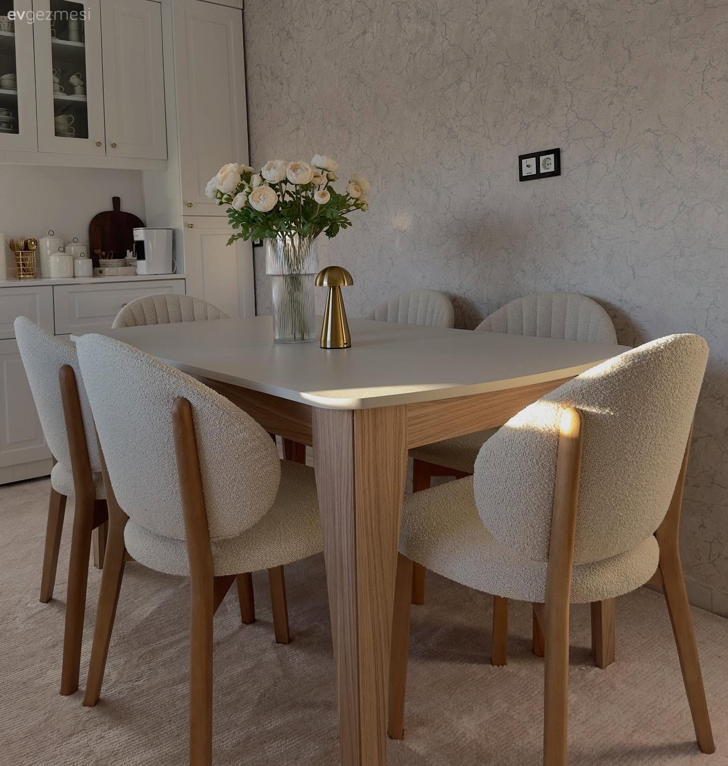 Mutfak, Beyaz, Krem, Bej, Sandalye, Mutfak sandalyesi, Mutfak masası