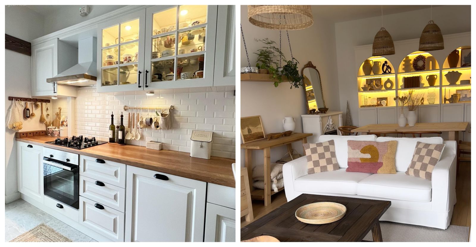 Ahşap ve Beyaz Dostluğu: İstanbul'da Aurası Yüksek Bir Ev!