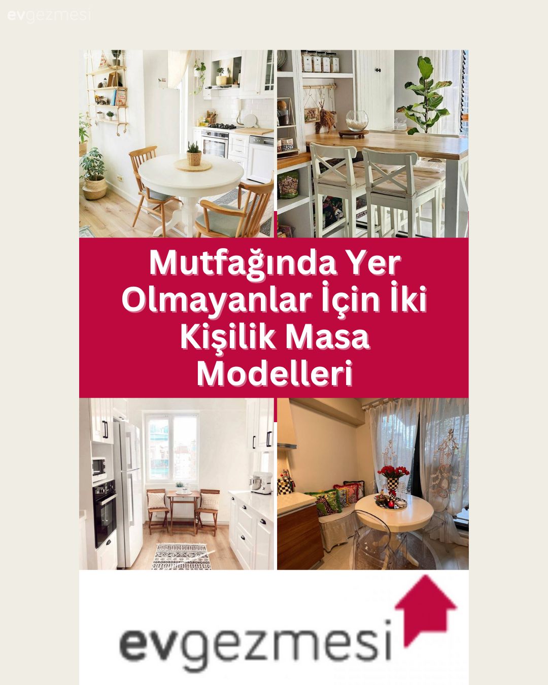 Mutfağında Yer Olmayanlar İçin İki Kişilik Masa Modelleri