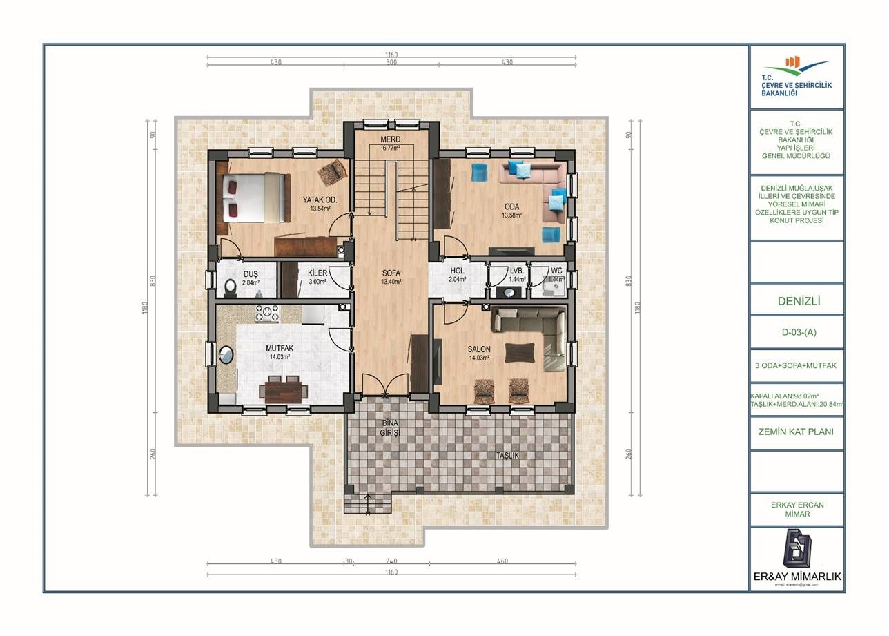 Köy Evi Yapacaklar İçin Bakanlık Onaylı İki Katlı Köy Evi Projeleri!