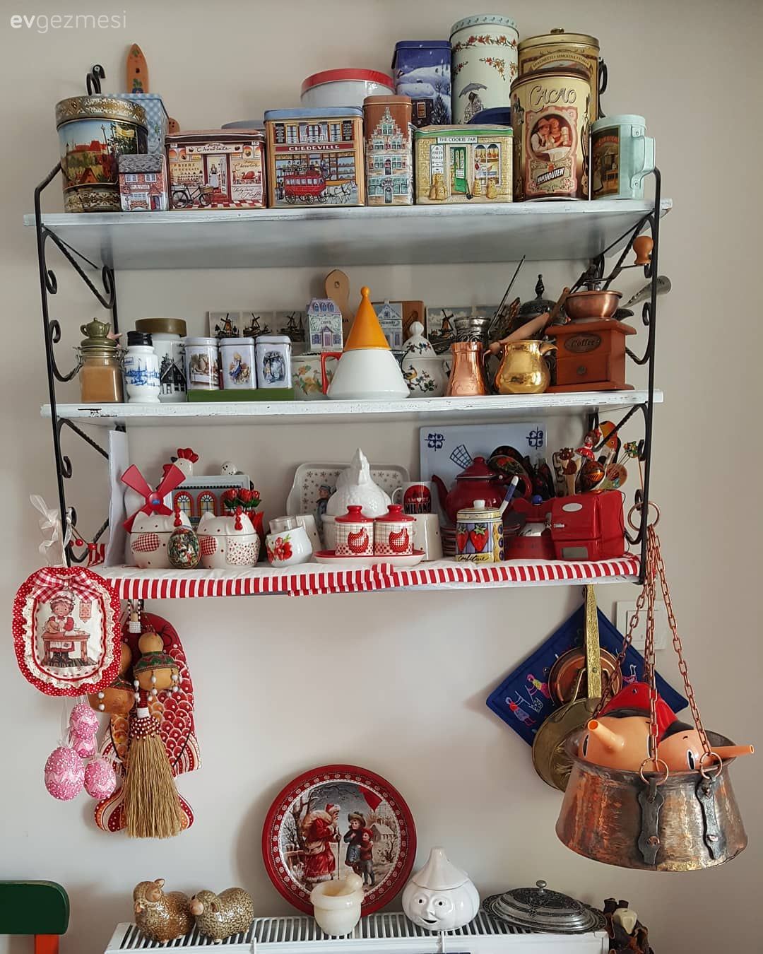 Mutfak rafı, Mutfak, Dekoratif Objeler
