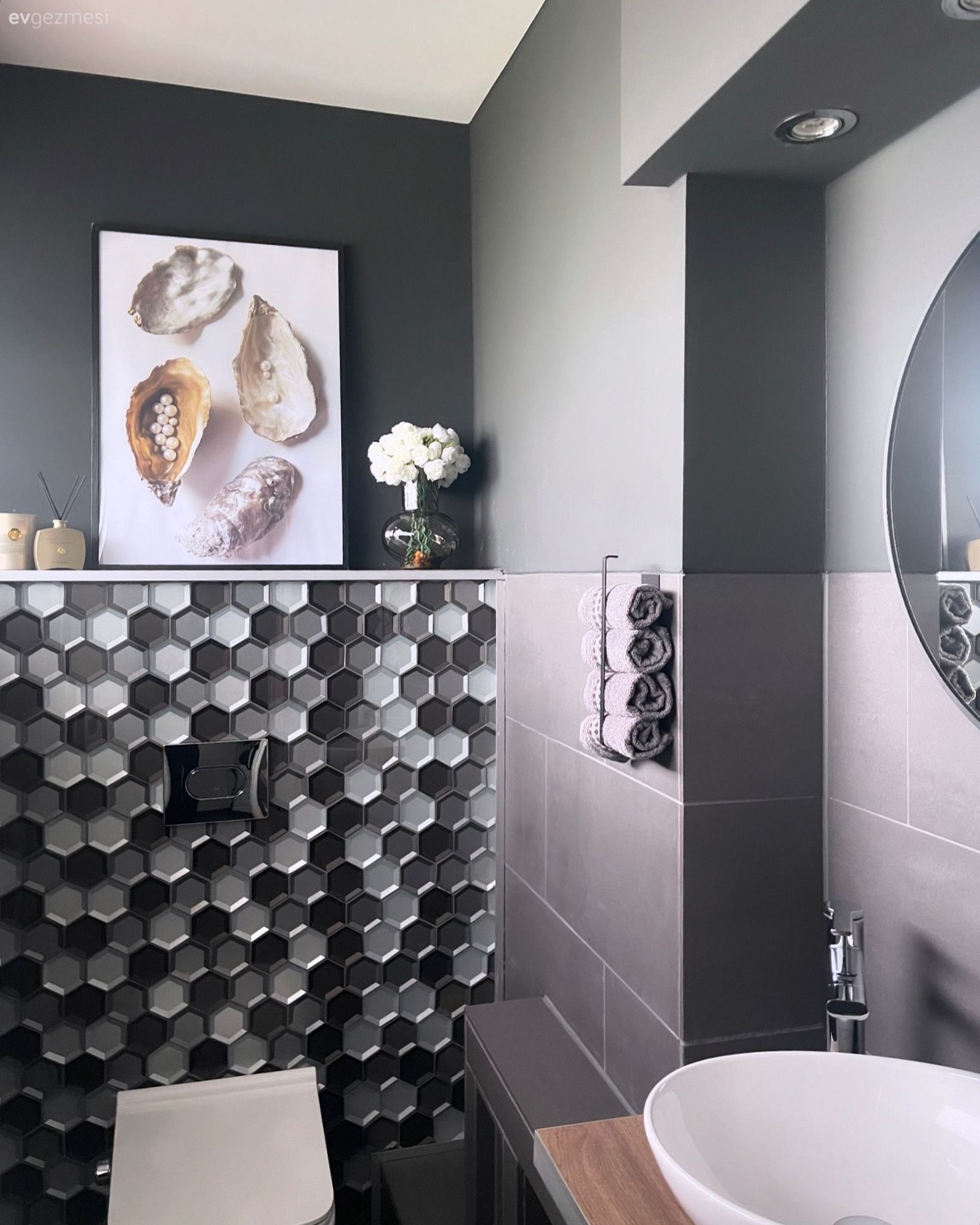 Banyo, Gri, Banyo aksesuarları, Banyo aynası, Banyo seramikleri