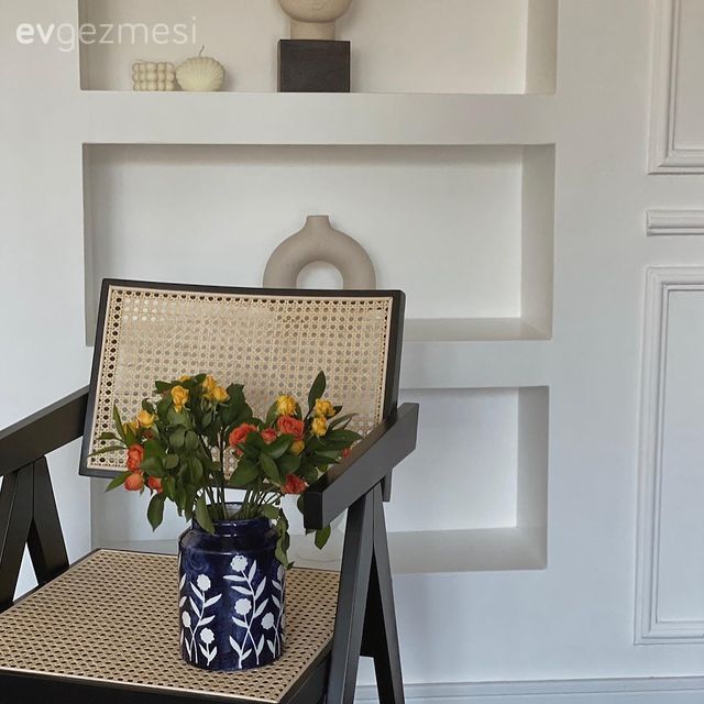 Duvar Nişleri, Beyaz, Sandalye, Vazo, Ev Aksesuar, Dekoratif Objeler