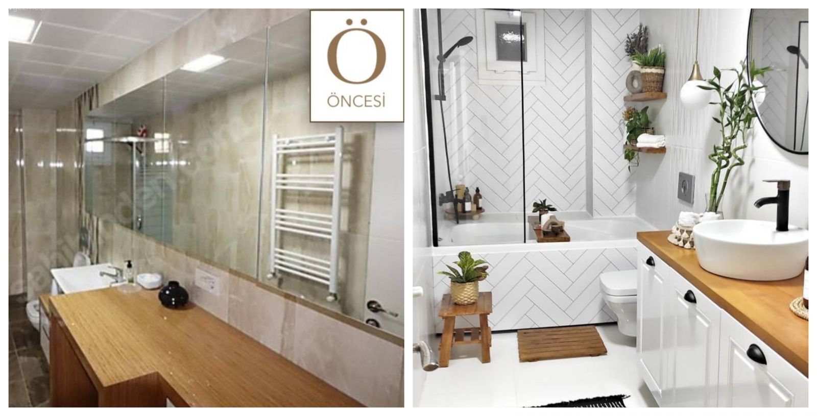 Öncesi&Sonrası: Küvetin Dışına Kadar Değişen Ferah Bir Banyo