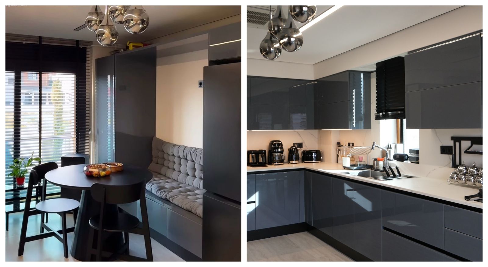 Bu Modern Mutfakta Oturma Köşesi İlgiyi Arttırmış