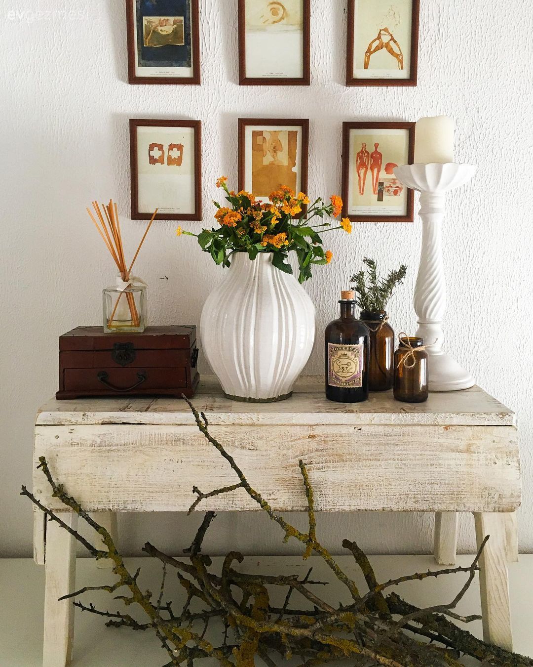 Konsol, Vazo, Ev Aksesuar, Çerçeve, Beyaz, Duvar dekorasyonu