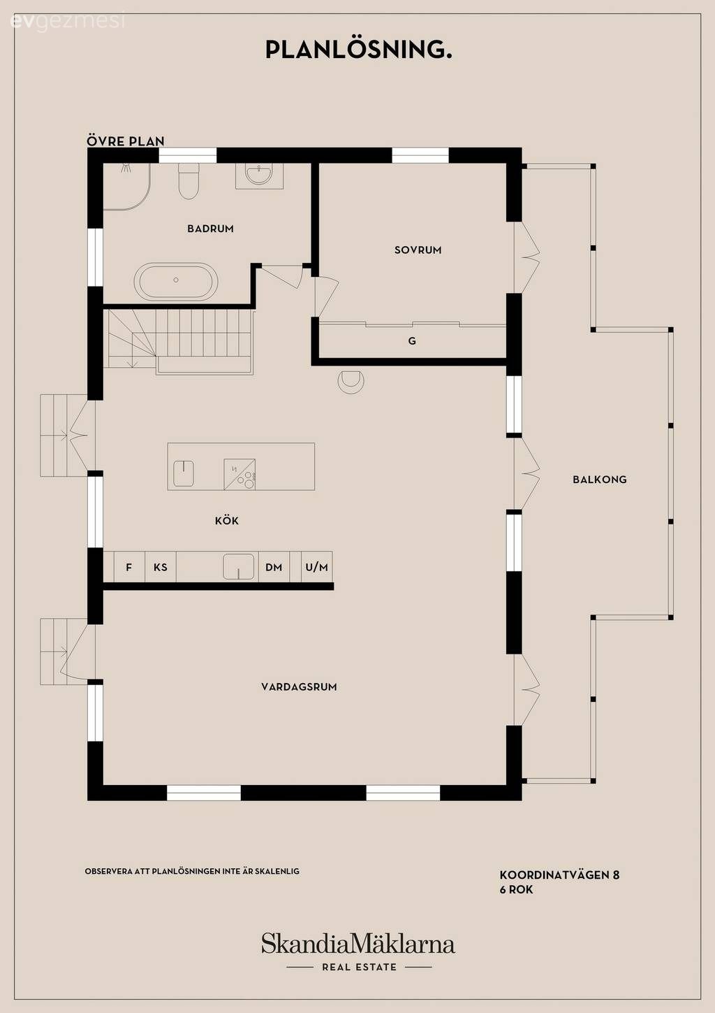 183 M2'lik Balkonlu Bu Evin Arka Cephesinde İskele Veranda Var