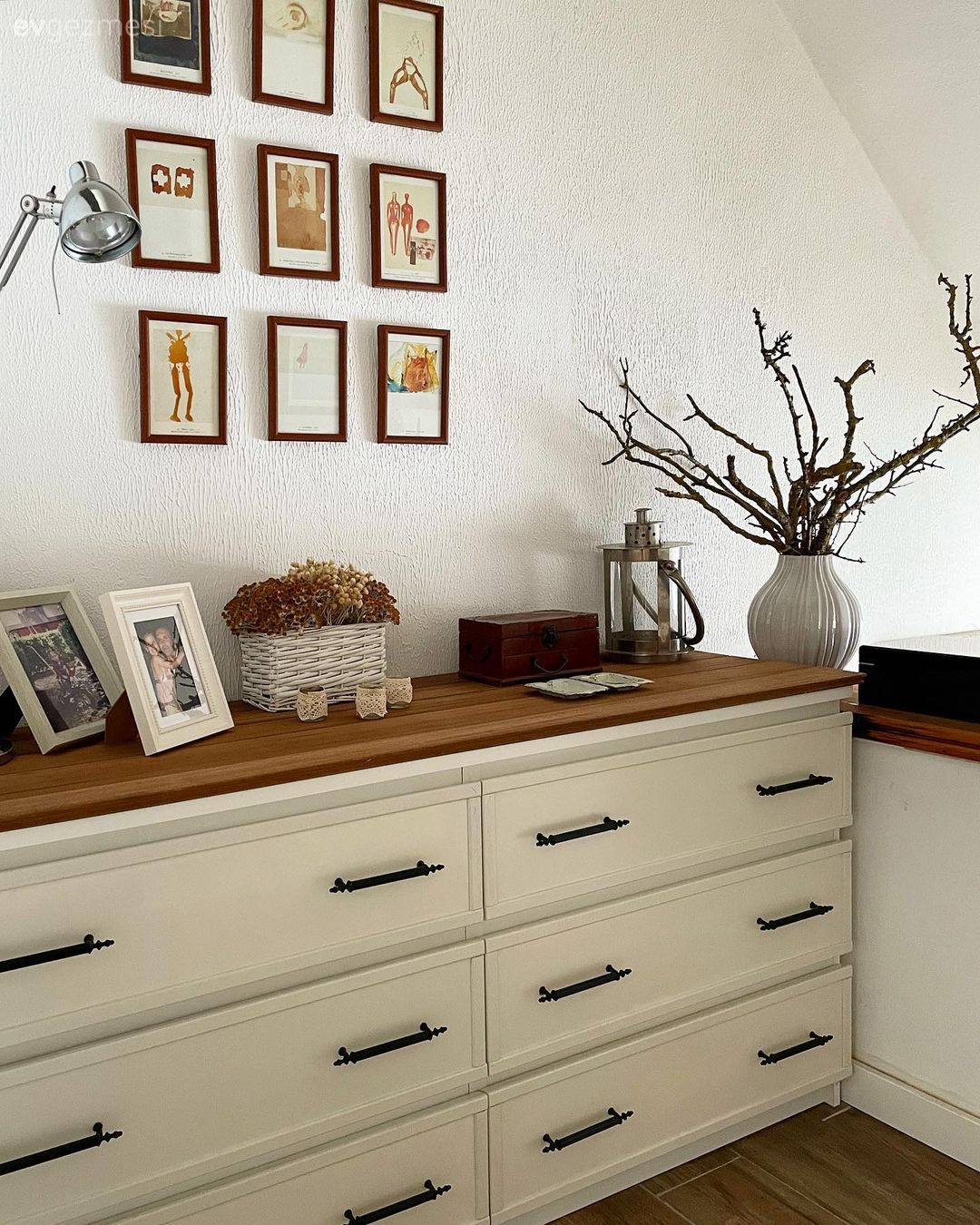 Konsol, Çerçeve, Vazo, Ev Aksesuar, Beyaz