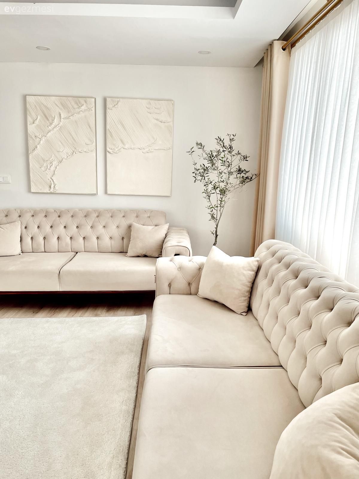 Modern Ruhlu Bu Evde Açık Renkler Birbirinden Kopmamış