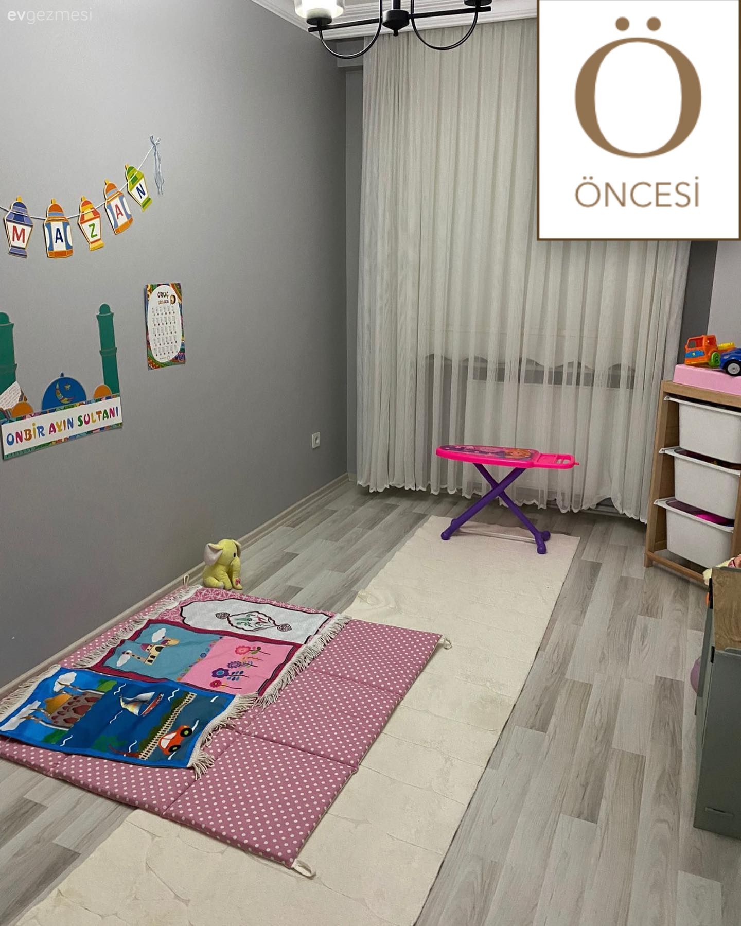 Öncesi&Sonrası: Maviyi Çok Seven Bu Odada Duvarlar Boş Kalmamış