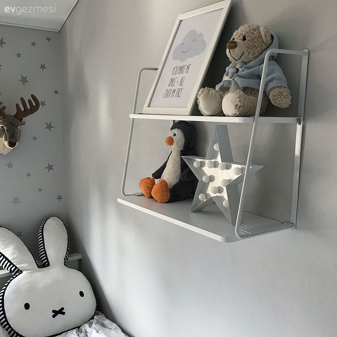 Çocuk odası duvar dekorasyonu, Duvar rafı, Duvar dekorasyonu