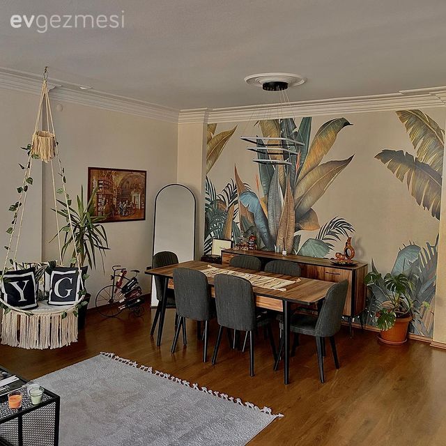 Botanik Desenler Bu Bursa Evine Egzotik Tat Katmış!