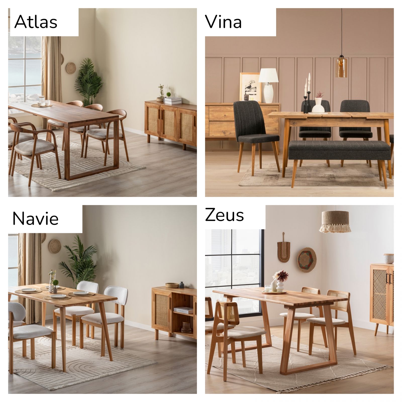 Farklı Markalardan Çok Sevilen Yemek Masası Takımı Modelleri