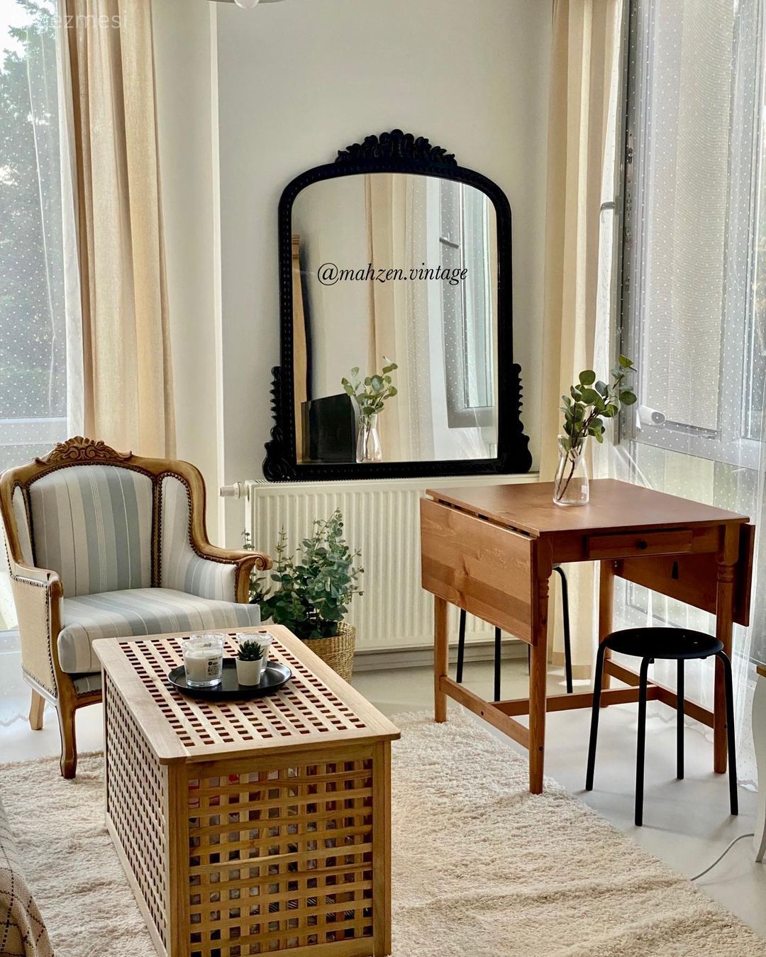 Salon, Ahşap Mobilya, Country, Rustik, Ayna, Siyah, Krem, Bej, Beyaz, Fon perde, Perde, Tül perde, Çalışma masası, Puf, Orta sehpa, Sehpa, Berjer, Halı, Salon halısı, Ev bitkisi