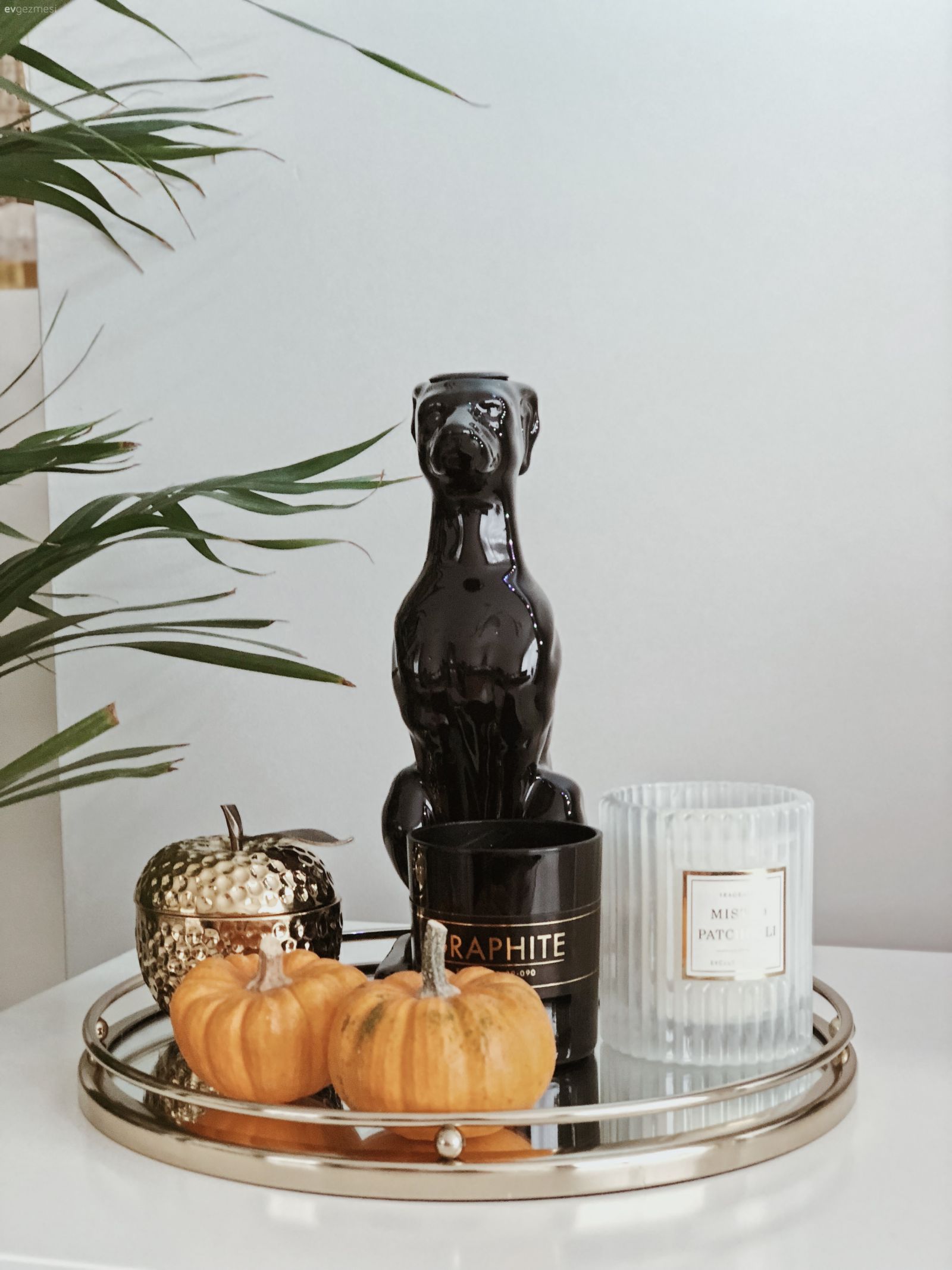 Aynalı tepsi, Aynalı aksesuar, Dekoratif Objeler, Sehpa üstü aksesuarı, Ev Aksesuar