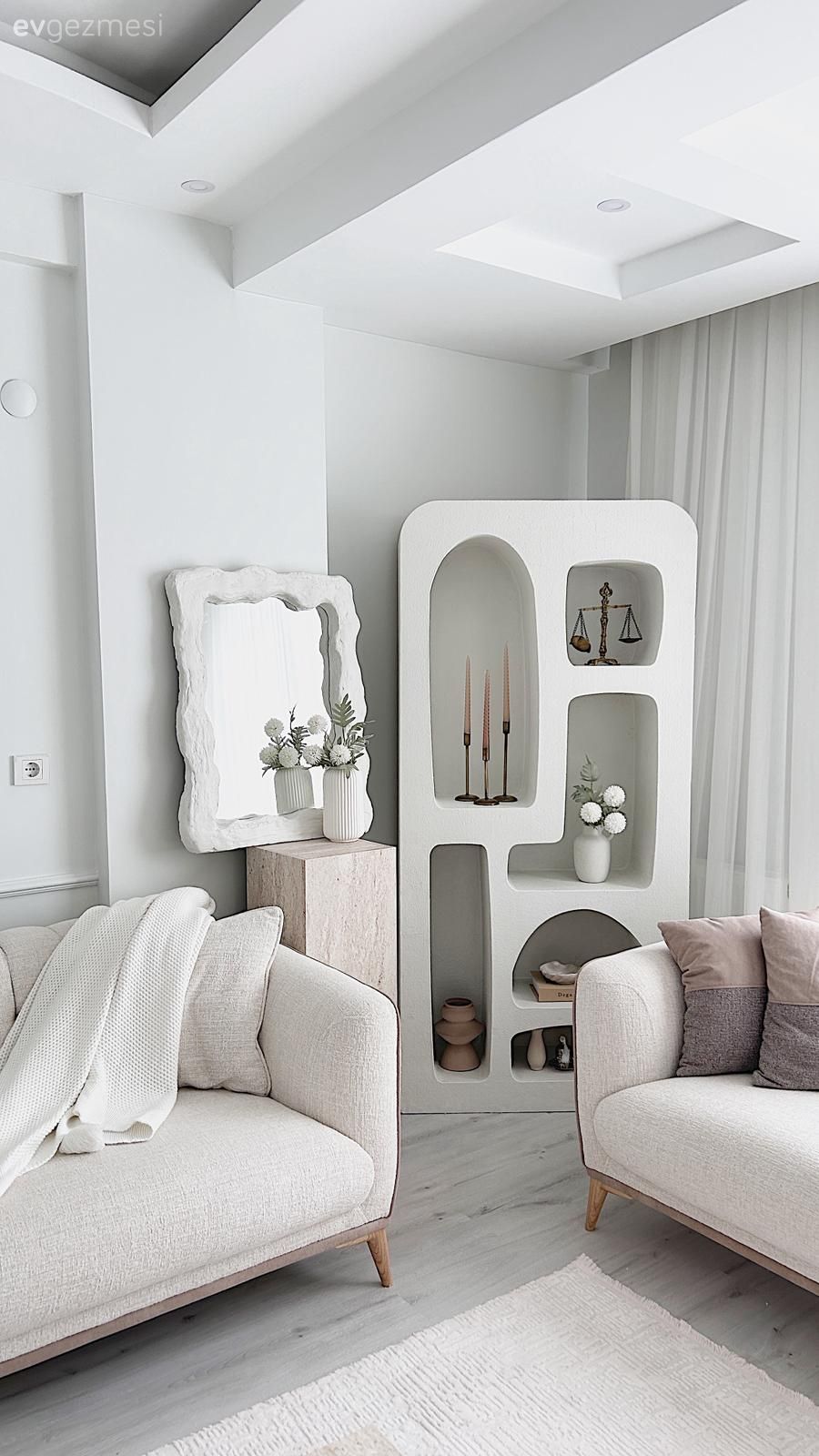 Koltuk takımı, Beyaz, Vitrin, Halı, Bej, Krem