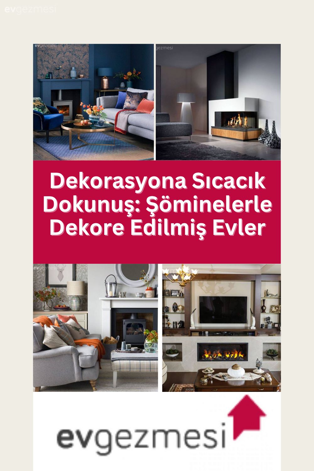 Dekorasyona Sıcacık Dokunuş: Şöminelerle Dekore Edilmiş Evler