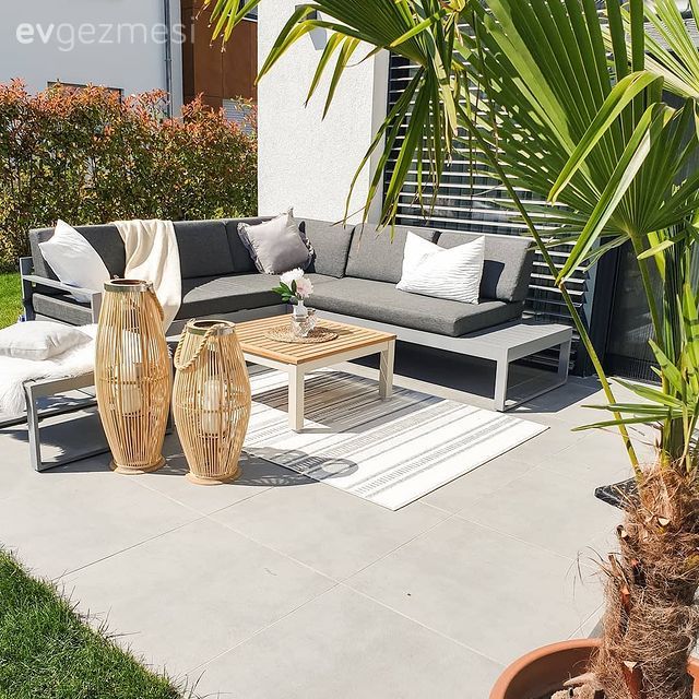 Bahçe, Bahçe oturma grubu, Fener, Ev Aksesuar, Kırlent, Ev tekstili, Bahçe masası