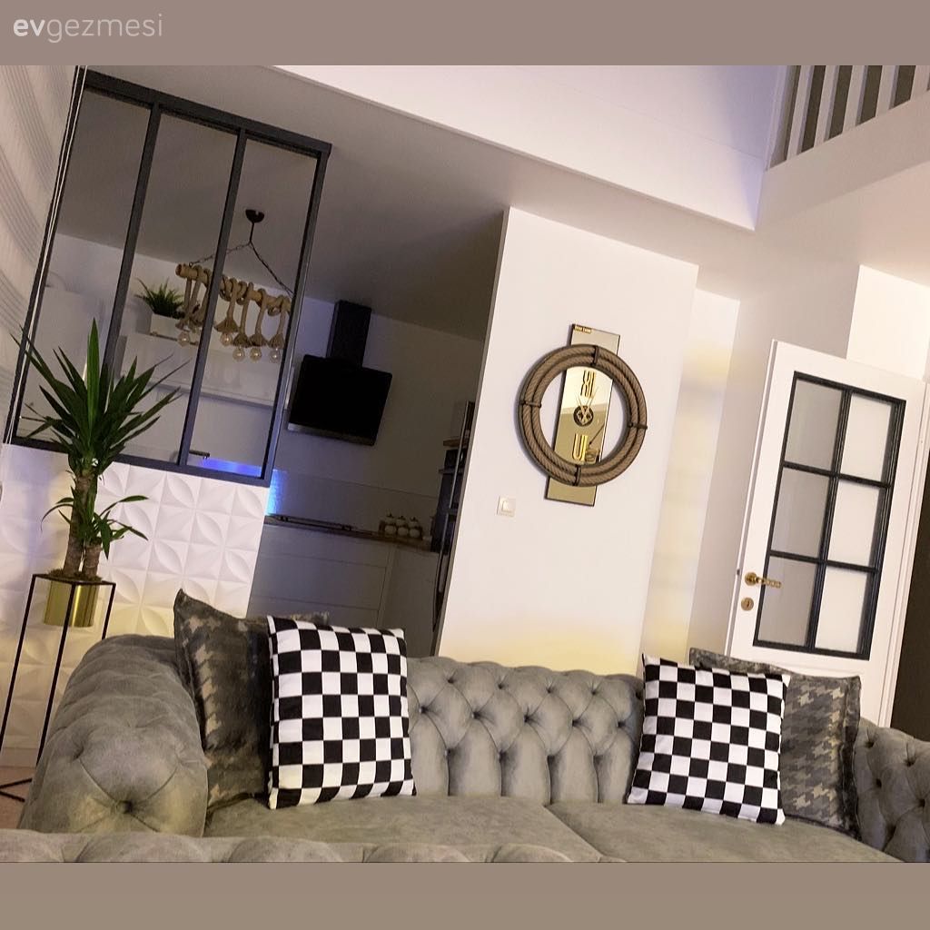 Bu Yaşam Alanında Modern ve Rustik Bir Arada