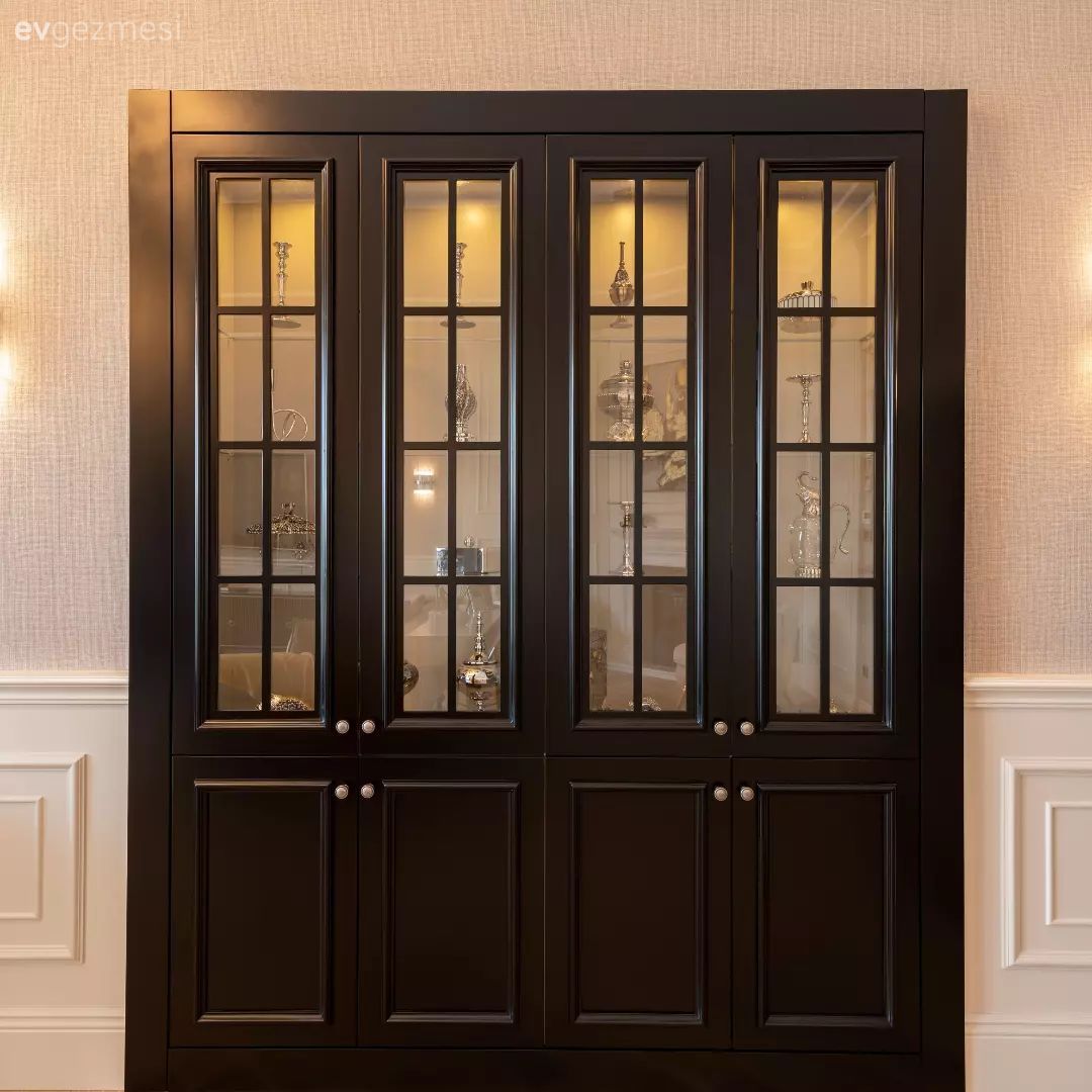 Dolap, Siyah, Duvar çıtalama, Beyaz, Aplik, Aydınlatma