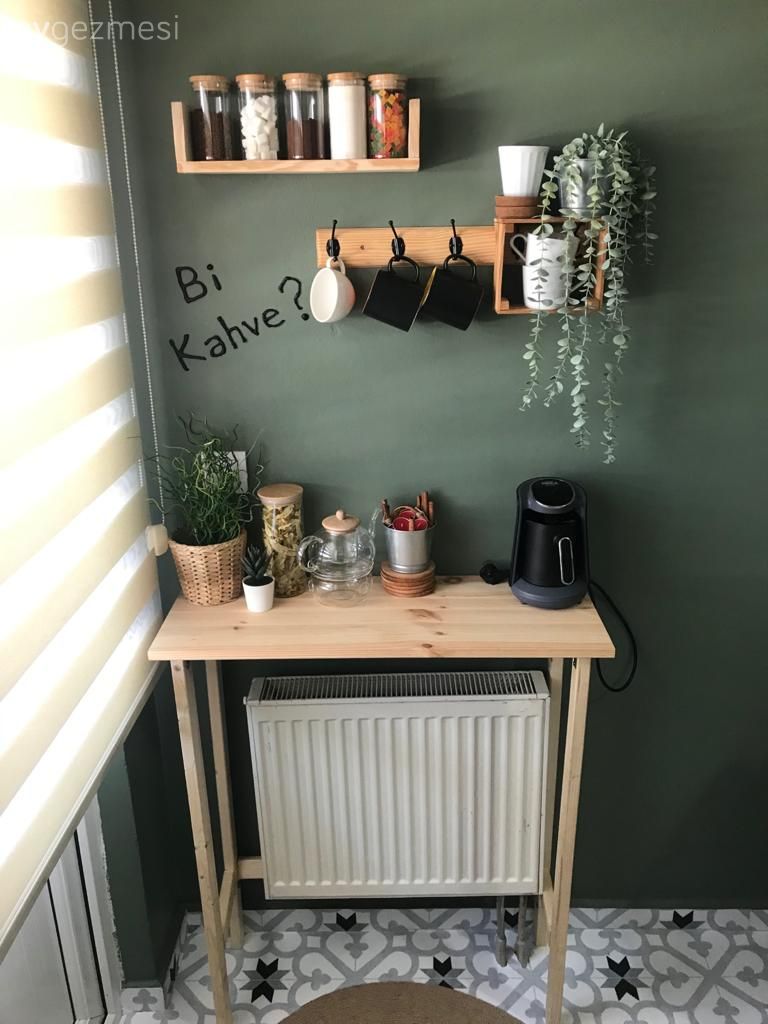 Yeşil duvar, Duvar rafı, Duvar dekorasyonu, Mutfak aksesuarları, Mutfak