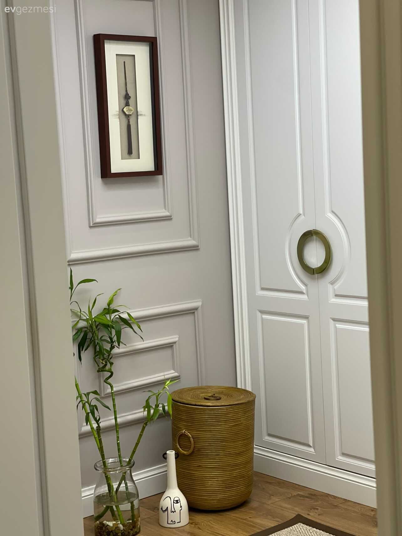 Antre, Gri duvar, Duvar çıtalama, Beyaz, Çerçeve, Ev bitkisi, Saksı