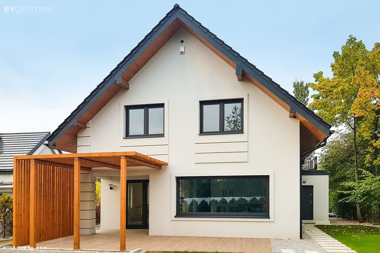 Müstakil Ev Yapacaklar İçin Teraslı Müstakil Ev Planları