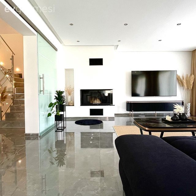 Modern, Salon, Köşe koltuk, Koltuk takımı, Antrasit  , Füme, Vizon, Krem, Sehpa, Halı, Salon halısı, Yuvarlak ayna, Dekoratif ayna, Dekoratif Objeler