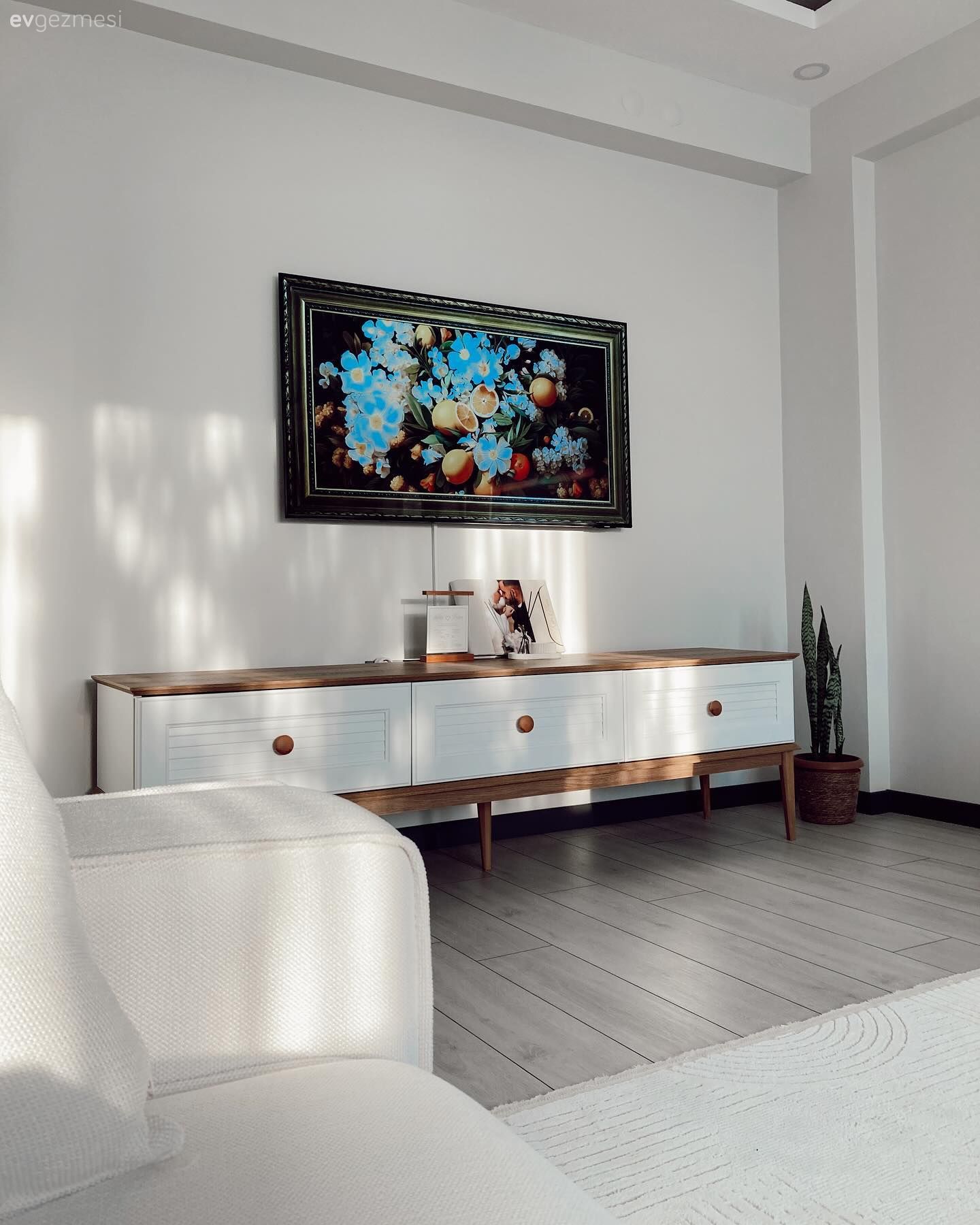 Tv ünitesi, Beyaz, Halı, Koltuk takımı