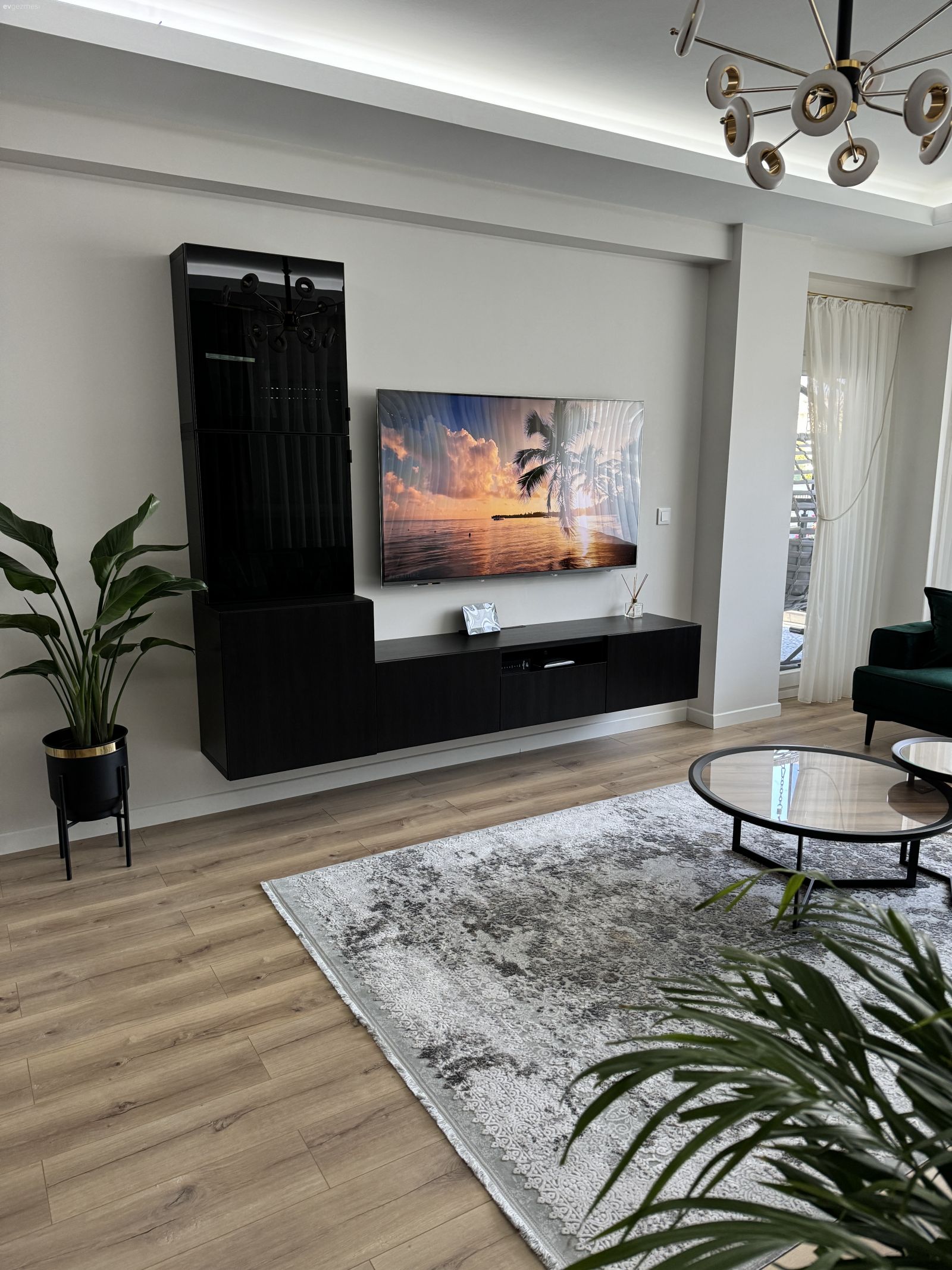 Ev bitkisi, Saksı, Tv ünitesi, Tv ünitesi aksesuarları, Ev Aksesuar, Avize, Aydınlatma, Salon avizesi, Orta sehpa, Sehpa, Halı, Salon halısı, Dekoratif Objeler, Berjer