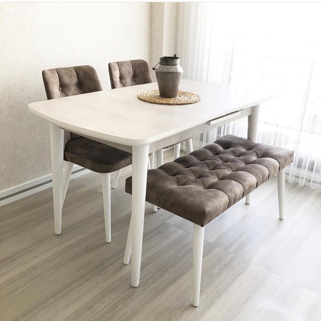 Mutfak, Beyaz, Kahverengi, Mutfak masası, Sandalye