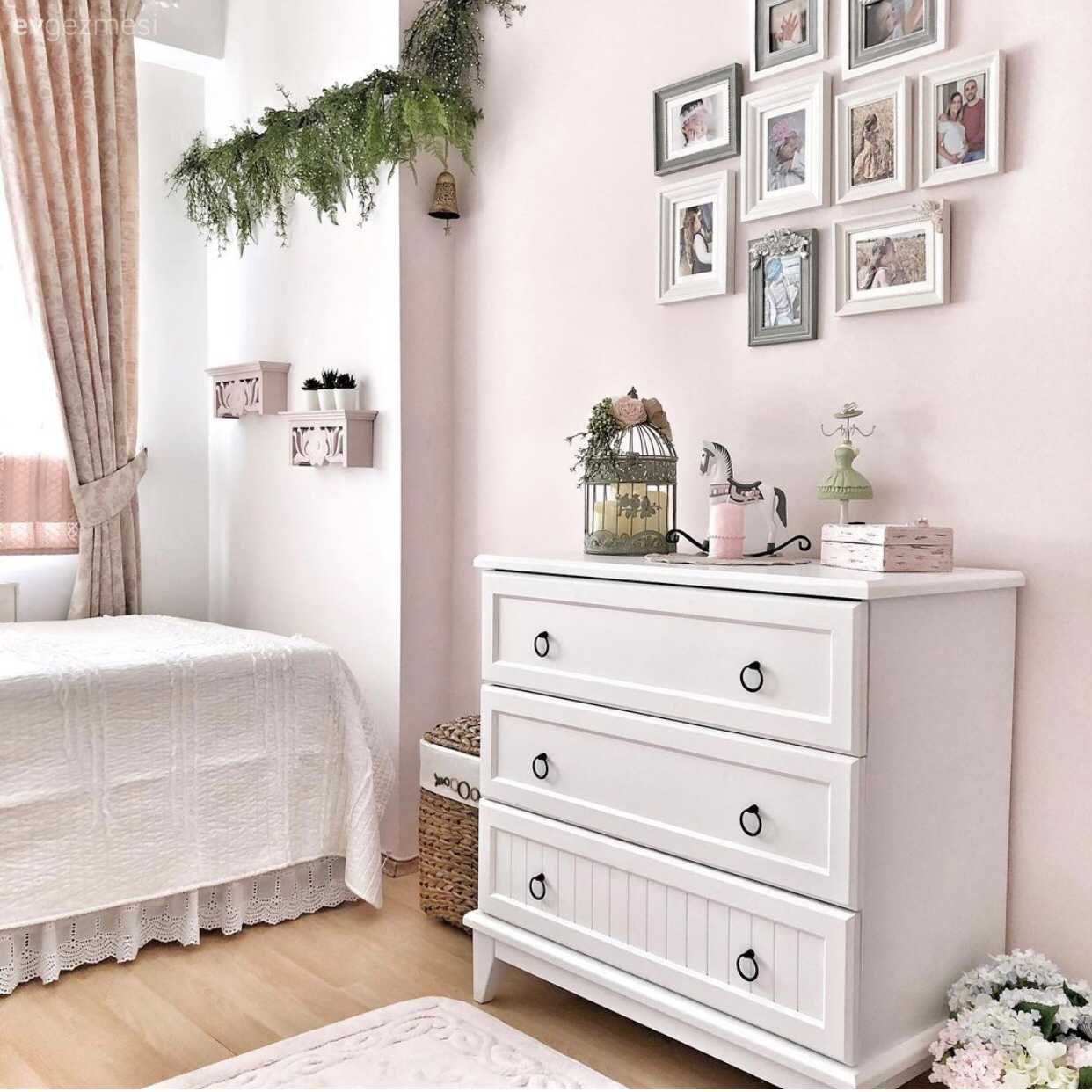 Şifonyer, Beyaz, Çerçeve, Ev bitkisi, Pudra pembe, Fon perde, Perde, Tül perde