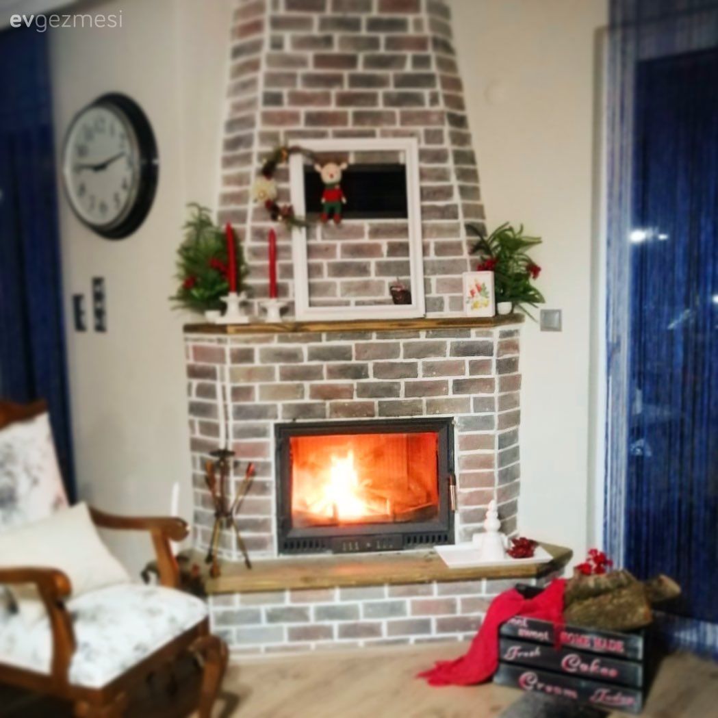 Şömine, Rustik, Berjer, Duvar saati, Duvar dekorasyonu