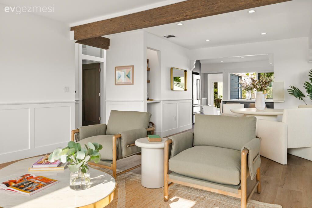 100 M2'lik Bu Mavi Evin İçinde Alkışlanacak Birçok Fikir Var