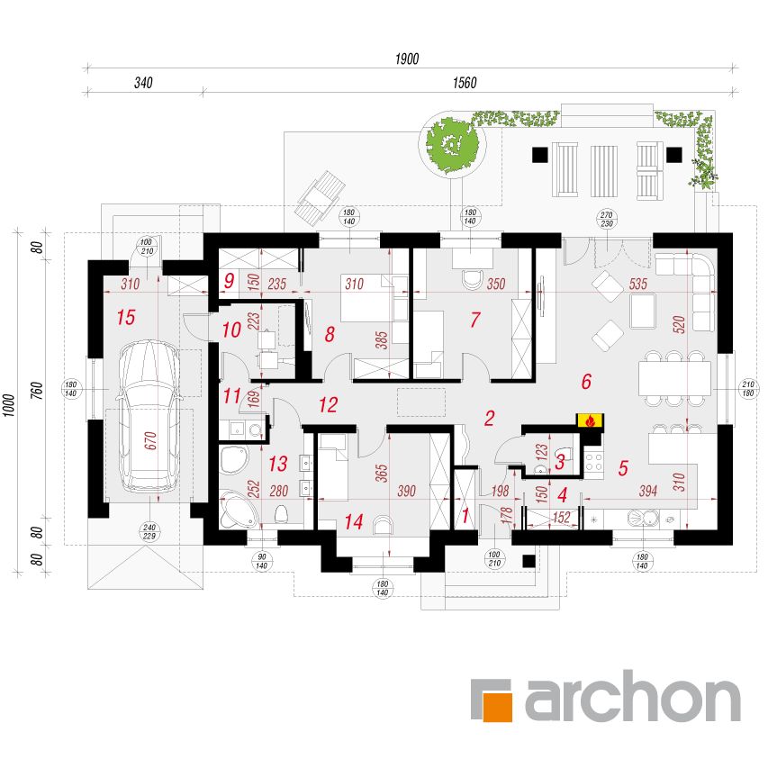 Müstakil Ev Modelleri: 135 M2 Tek Katlı 3+1 Betonarme Ev