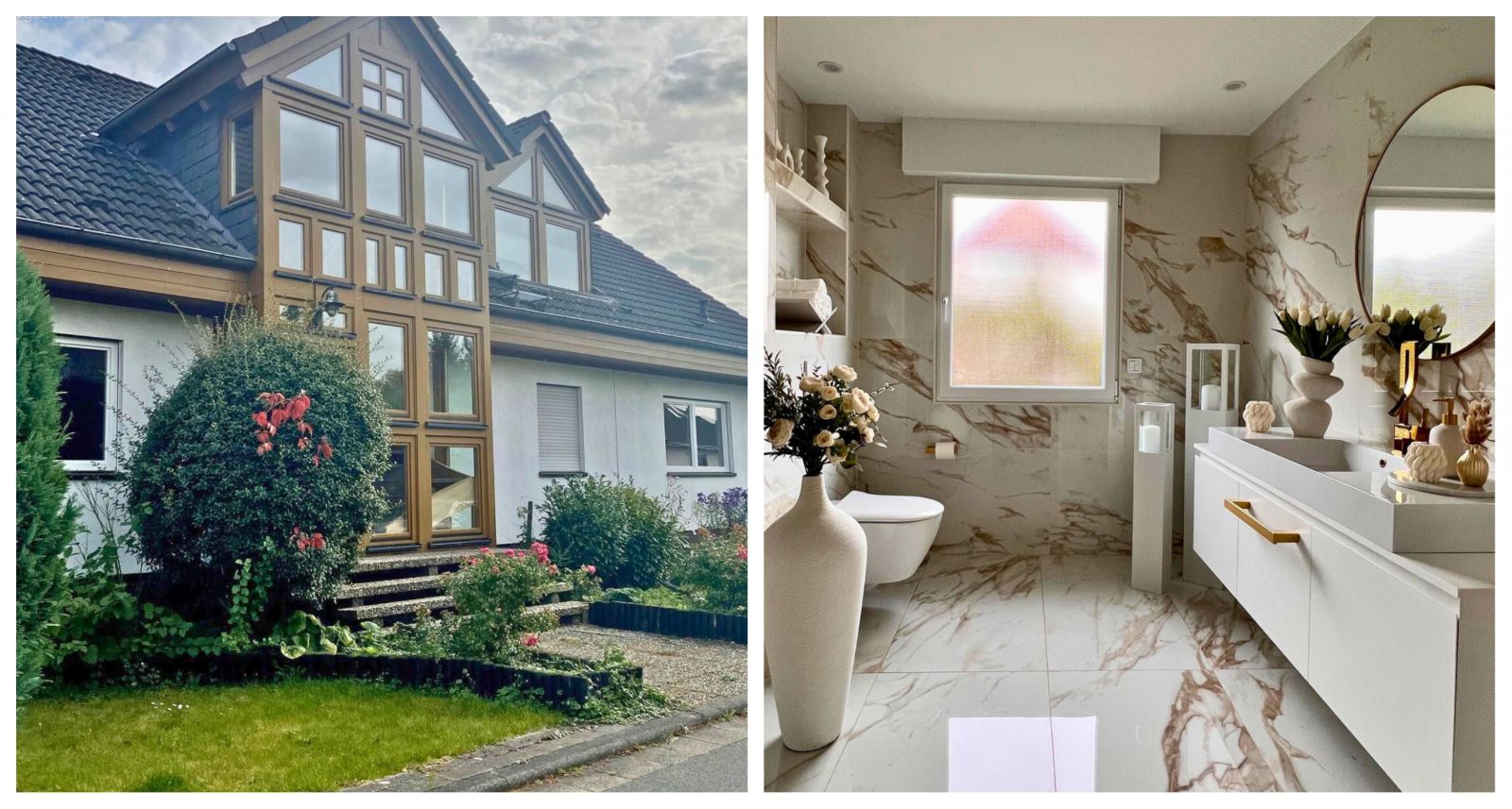 Ev Gezmesi: Cam ve Ahşabın Tüm Sıcaklığını Alan İki Katlı Müstakil Ev