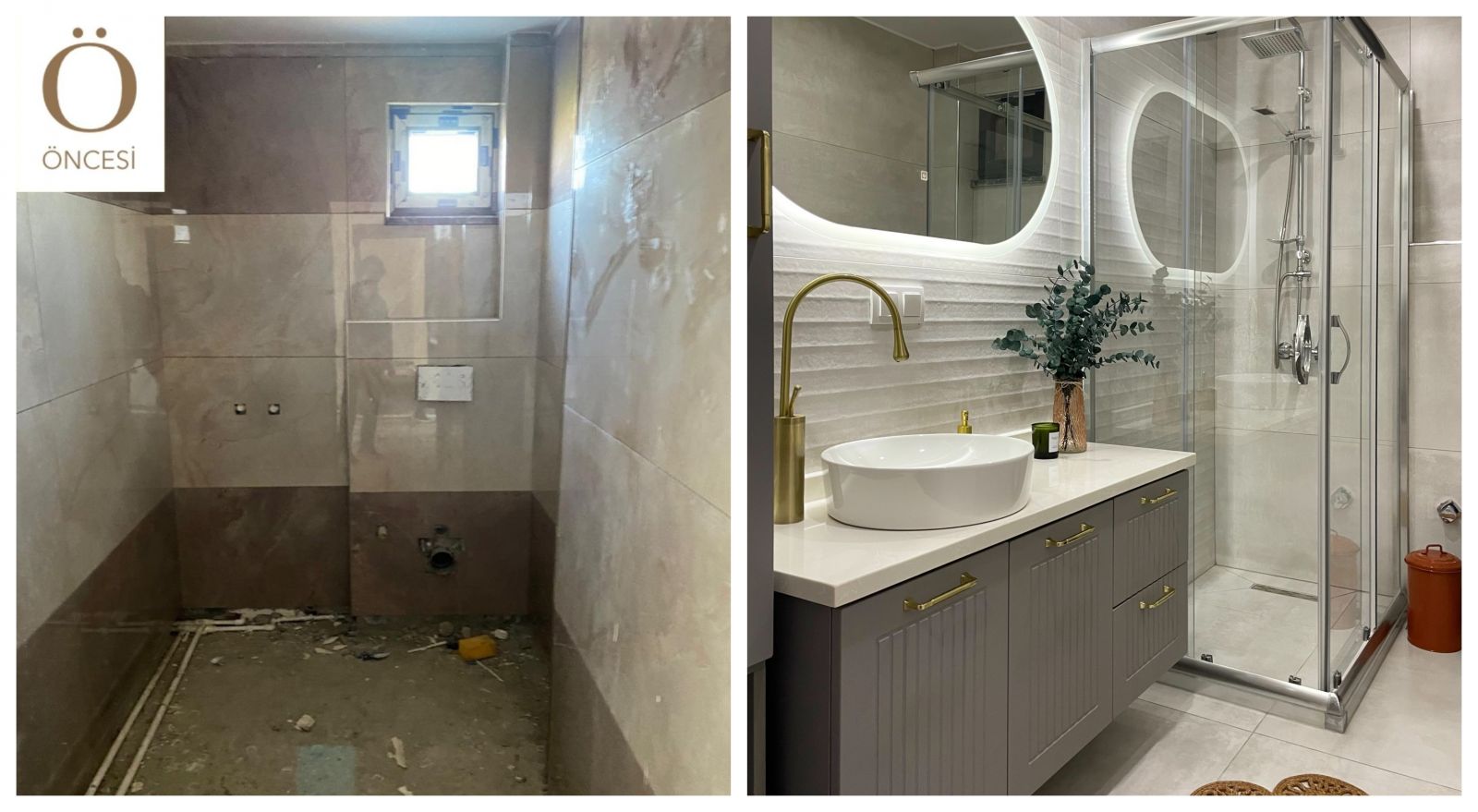 Öncesi&Sonrası: Değişimiyle Yeni Bir Suret Kazanan Banyo