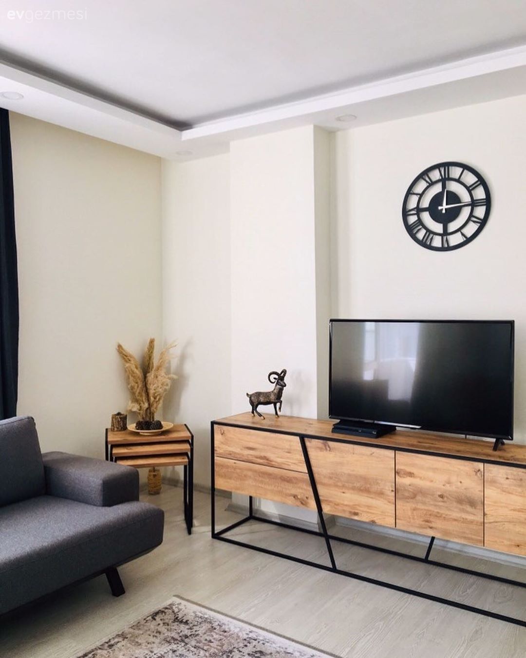 Salon, Modern, Antrasit  , Siyah, Beyaz, Ahşap Mobilya, Koltuk takımı, Tv ünitesi, Tv ünitesi aksesuarları, Ev Aksesuar, Halı, Salon halısı, Duvar saati, Duvar dekorasyonu, Yan sehpa, Sehpa