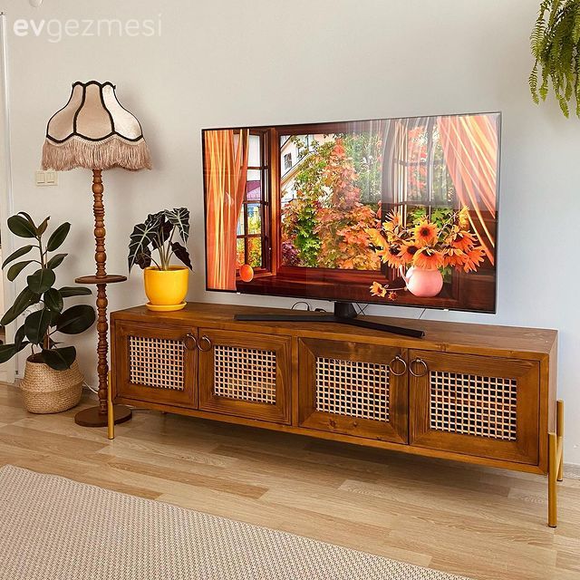 Ahşap Mobilya, Tv ünitesi, Tv ünitesi aksesuarları, Ev Aksesuar, Lambader, Aydınlatma, Ev bitkisi, Saksı
