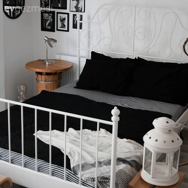 Yatak Odası, Beyaz, Siyah