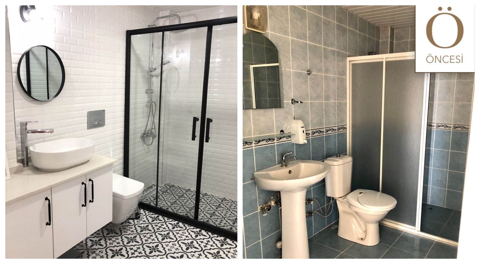 Öncesi&Sonrası: Modern Tarzın Buram Buram Estiği Bir Banyo!